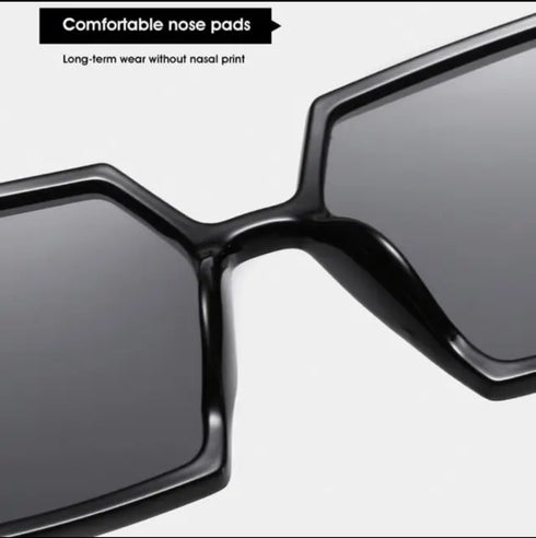 Over-size Square Big Frame Black Sunglasses